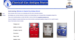 Desktop Screenshot of classicalgasstoves.com